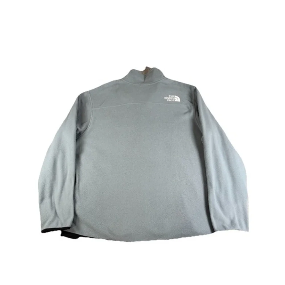 The North Face Fleece 1/4 Zip Pullover Mens Large Gray Polyester Gorpcore Hiking